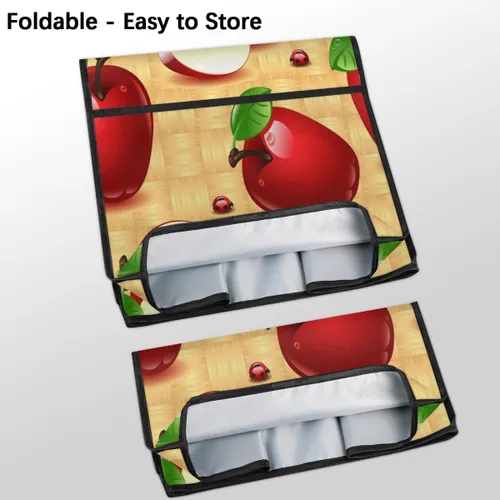 Vista 7 de Funda protectora para batidora de pie de manzanas de dibujos animados, cubierta protectora para electrodomésticos de cocina, impermeable, a prueba