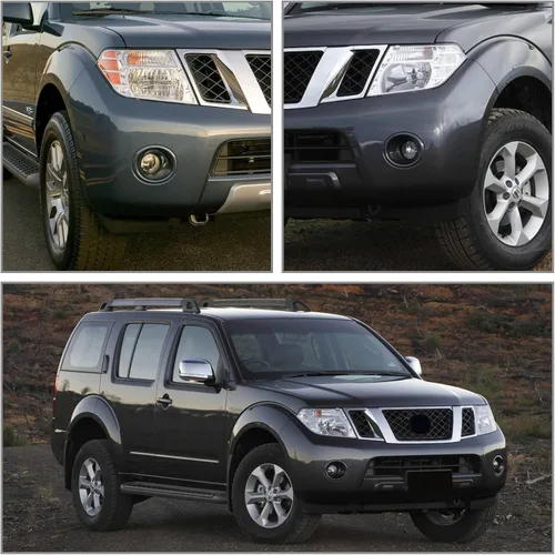 Vista 5 de AUTOWIKI Cubiertas de luces antiniebla para Nissan Frontier 2005-2009, Nissan Pathfinder 2005-2012 (con parachoques pintado) OEM antiniebla