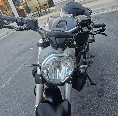 Vista 7 de Manetas de freno y embrague, ajustables, cortas, mecanizado CNC, Negro