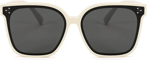 Vista 4 de FEISEDY Gafas de sol cuadradas polarizadas para niños y niñas, con protección UV, estilo clásico, B2316