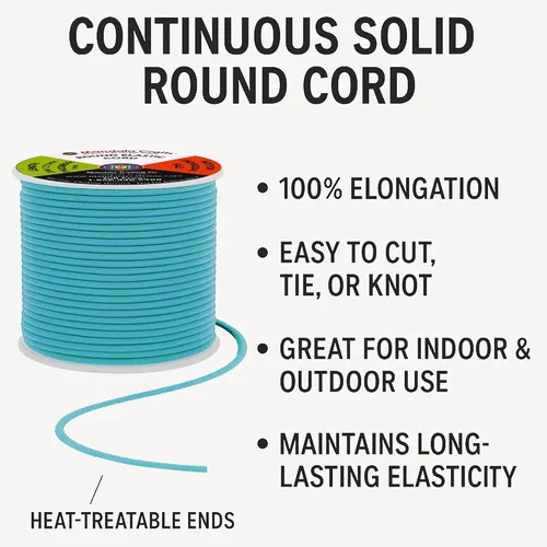 Vista 127 de Mandala Crafts Cordón elástico aguamarina de 0.039 in para la fabricación de joyas – 109 yardas de cordón elástico redondo cuerdas elásticas