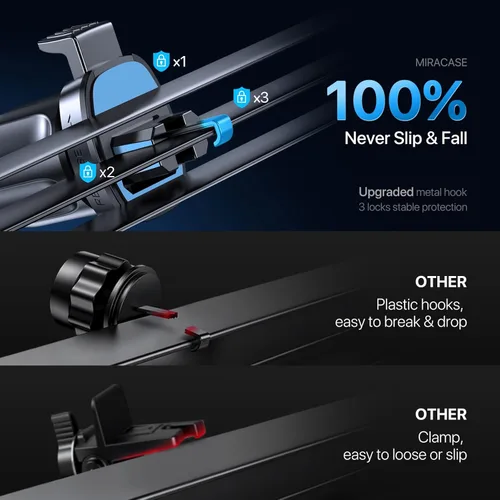Vista 5 de Miracase Soporte para coche MagSafe [16 imanes más fuertes] Soporte magnético de ventilación de aire para automóvil, [fácil de usar] Soporte