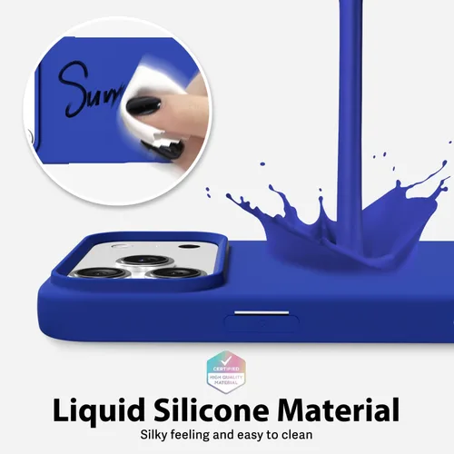 Vista 291 de oakxco Funda de silicona para iPhone 12 Pro Max, magnética, compatible con carga inalámbrica Magsafe, cubierta protectora de goma suave y delgada