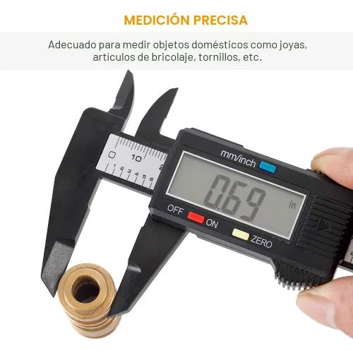 Vista 7 de Sangabery Calibre digital, herramienta de medición de 0-6 pulgadas