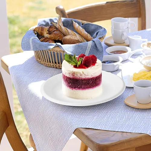 Vista 7 de Paquete de 300 platos de papel desechables, platos 100% compostables de 6 pulgadas, platos de bagazo pequeños resistentes a granel, platos