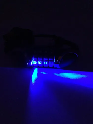 Vista 2 de Bikes on Hikes - Cable de bloqueo de bicicleta, cadena de bicicleta, luz LED, cable de bicicleta básico autoenrollable, combinación reiniciable