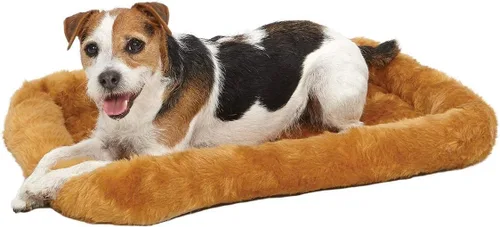 Vista 30 de Cama para mascotas con una almohada cilíndrica cómoda en el borde, lavable y secable a máquina; cama de fácil mantenimiento para criar y poner a tu