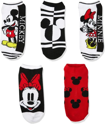 Vista 5 de Disney Paquete de 5 calcetines invisibles de Mickey Mouse para mujer