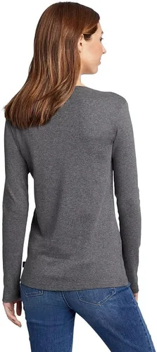 Vista 2 de Eddie Bauer Camiseta de manga larga con cuello en V favorita
