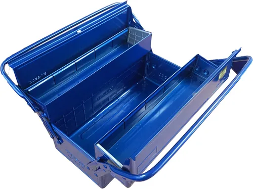 Vista 4 de Trusco ST-3500-B Caja de Herramientas de 2 Niveles, 35.0 x 16.0 x 26.0 cm (13.8 x 6.3 x 10.2 pulgadas), Azul