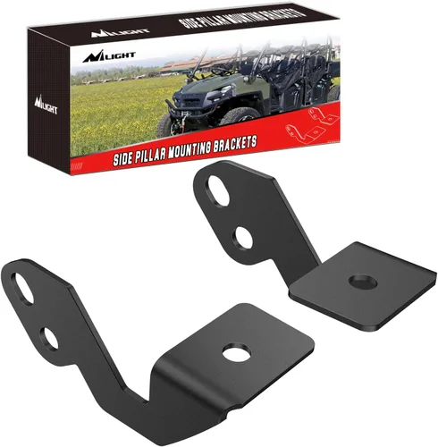 Vista 10 de Nilight Barra de Luces UTV Frontal Lateral Pilar A Soportes de Montaje de Luces Dobles para Capó para Cápsulas LED Compatibles con Polaris RZR XP
