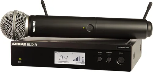 Vista 9 de Sistema de micrófono inalámbrico Shure BLX24/SM58 - Vida de batería de 14 horas, rango de 300 pies, UHF Incluye micrófono vocal de mano SM58
