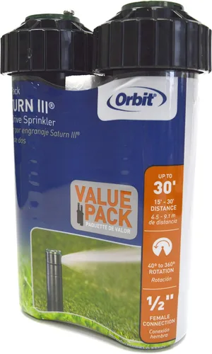 Vista 7 de Orbit 55460 Voyager - Cabezal de aspersor de 4 pulgadas con tapa dura, 35 pies, ajustable