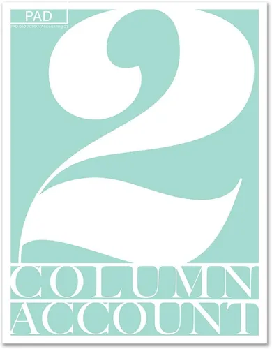 Vista 9 de BookFactory Libro de contabilidad de 2 columnas/libro de cuentas/libro de contabilidad/cuaderno (libro columnar de dos columnas) – tapa dura