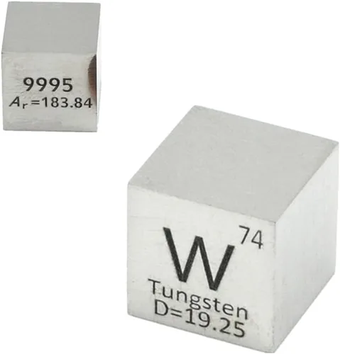 Vista 62 de Cubo de Antimonio Sb 99.99% Elemento Puro de 10mm de Densidad para Colección de Elementos, Tabla Periódica, Cazador y Más (1 cm, Antimonio)