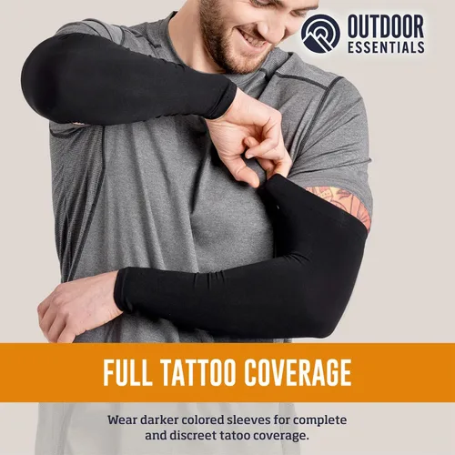 Vista 41 de Mangas de compresión de enfriamiento para hombres y mujeres, con protección solar UV UPF 50, paquete múltiple, mangas protectoras de brazos