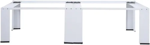 Vista 3 de GOLINPEILO Soporte doble para lavadora, pedestal de lavandería resistente para lavadora y secadora sin cajón, eleva tu lavadora y secadora, soporte