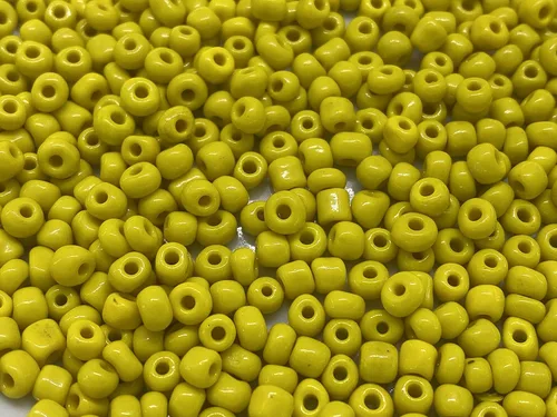 Vista 17 de Cuentas de vidrio checo verde aguamarina opaco. Tamaño: 6/0 1.41 oz / 1.4 oz (Aqua Opaque)