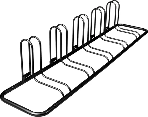 Vista 8 de Retrospec Stash Rack 2, 4 y 5 - Soporte de Piso para Bicicletas, Organizador de Almacenamiento de Bicicletas para Bicicleta de Montaña, Bicicleta