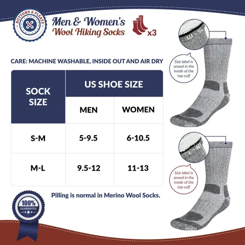 Vista 4 de Calcetines de lana para hombre y mujer, calcetines térmicos y acogedores para botas de invierno