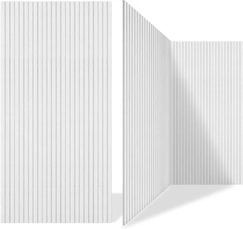 Vista 16 de Paquete de 5 paneles acústicos, paneles acústicos de pared de 47.2 x 23.6 x 0.4 pulgadas, grandes paneles insonorizados, paneles autoadhesivos a