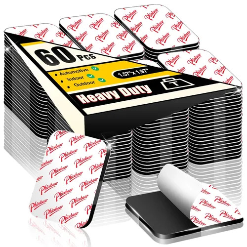 Vista 9 de PHIXBEAR 30 piezas de almohadillas adhesivas de doble cara grandes y resistentes, hechas de 3M, cinta adhesiva de espuma de montaje cuadrada