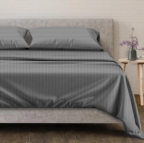 Vista 85 de Mayfair Linen Juego de sábanas de 100% algodón egipcio, tamaño individual (paquete de 2) – Sábanas de lujo blancas de 600 hilos, tamaño individual