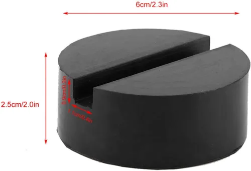 Vista 3 de Jack Pad Adapter Jack Disk Rubber Pad Pinch Weld Side Cojín de goma para la mayoría de los ascensores de automóviles