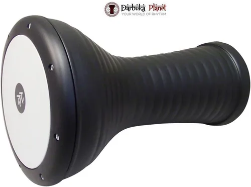 Vista 3 de La Darbuka Doumbek de Estilo Egipcio de 17 Pulgadas de Zaza Percussion (Negra)