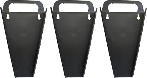 Vista 16 de JSP Manufacturing Bandeja organizadora de llaves de plástico portátil con 10 herramientas (4, negro)