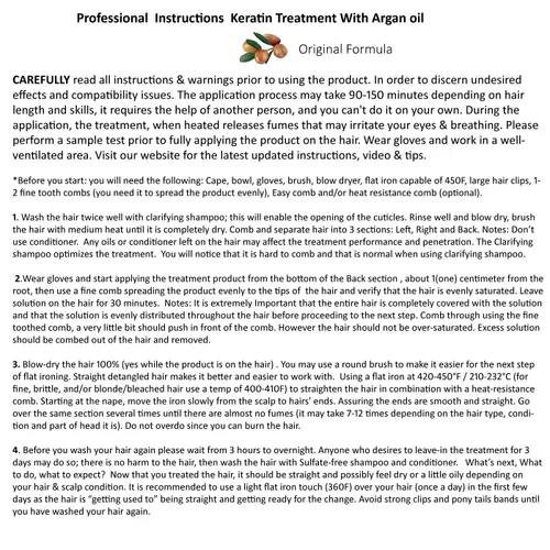 Vista 6 de Tratamiento capilar de queratina brasileña profesional X grande botella de 33.8 fl oz con peine fácil probado resultados increíbles