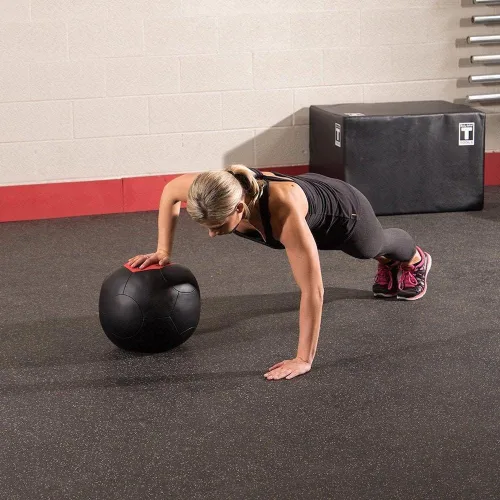 Vista 6 de Body-Solid Tools (BSTSMB) - Pelota medicinal de carcasa suave, bolas de pared que no rebotan para entrenamiento de fuerza, entrenamiento de pérdida