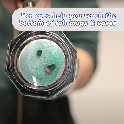 Vista 6 de Scrub Daddy Juego de esponjas – Scrub Mommy Power Flower Esponja y estropajo de doble cara – Esponja antiarañazos para platos y hogar, resistente al