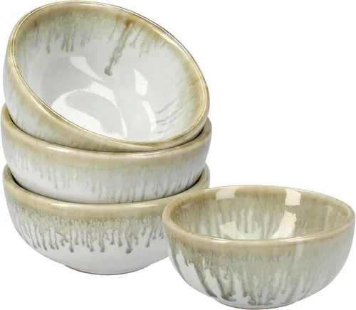 Vista 12 de Plato de cerámica para salsa de soja pequeños, 3 pulgadas, juego de 4 (negro n.º 2)
