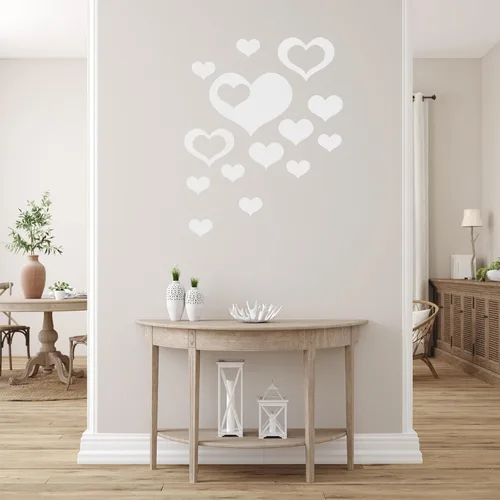 Vista 5 de uxcell Calcomanías de pared de espejo acrílico, 14 piezas en 1, autoadhesivas, extraíbles, para el hogar, sala de estar, dormitorio, oficina, Negro