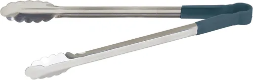 Vista 7 de Winco Pinzas para servir de acero inoxidable de 16" con mango antideslizante, color negro