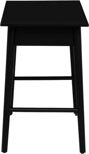 Vista 8 de Linon Escritorio de madera negro con un cajón Melissa