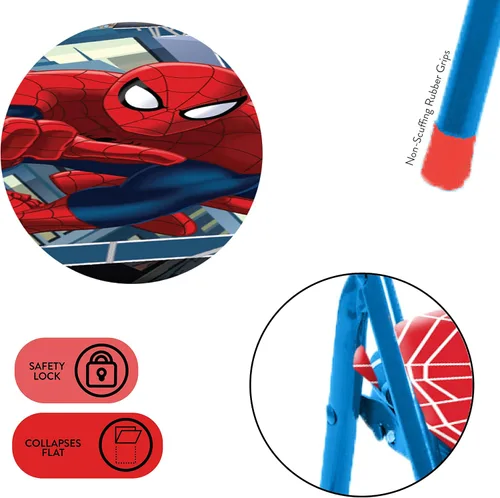 Vista 66 de Marvel Avengers - Juego de mesa y silla de actividades para niños de 3 piezas, mesa cuadrada con 2 sillas plegables, muebles temáticos