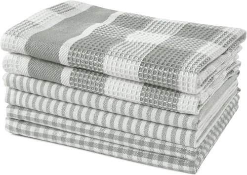 Vista 9 de LANE LINEN Paños de cocina 100% algodón, ultra suaves, absorbentes, de secado rápido, toallas de cocina, paños de lavado multitejido