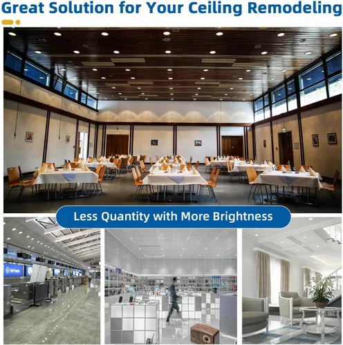 Vista 6 de LTBLIGHT Paquete de 4 luces LED empotrables de 6 pulgadas, 16 W MAX.2000LM Eqv.200W, 2700K/3000K/3500K/4000K/5000K seleccionables, luces empotrables