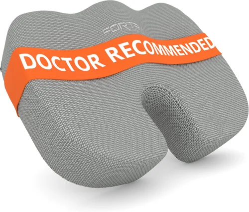 Vista 17 de FORTEM Cojín de asiento, cojín para silla de oficina, espuma viscoelástica para silla de escritorio, ciática, coxis, alivio del dolor de coxis