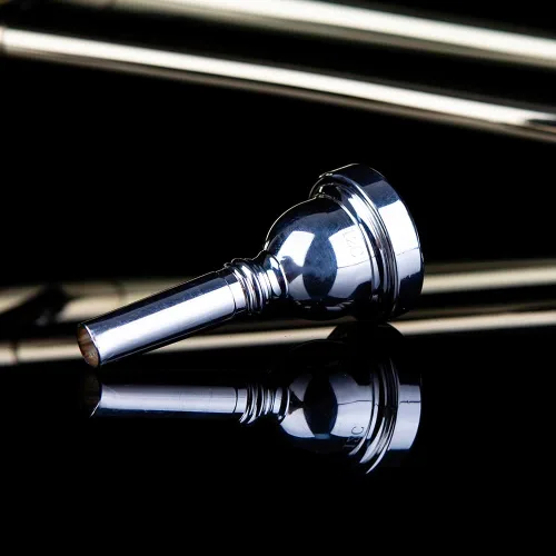 Vista 6 de Glory - Trombón profesional plateado con boquilla de 12c