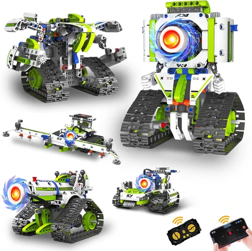 Kit de Construcción de Robot STEM para Niños de 8 a 12 años, Nuevo 2025, Juego de 5 en 1 de Juguetes STEM de Robótica para Niños y Niñas, Set de