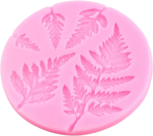 Vista 8 de Molde de silicona de hojas de árbol de helecho, moldes de fondant, molde de helecho para decoración de pasteles, decoración de cupcakes, caramelo