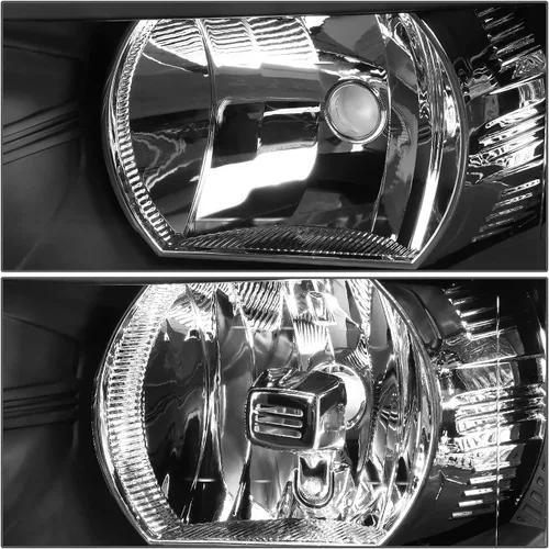 Vista 3 de DNA Motoring HL-OH-CSIL07-BK-CL1 Par de faros delanteros con carcasa negra compatibles con Silverado 1500 de 07-13 / Modelos Silverado 2500 3500 &