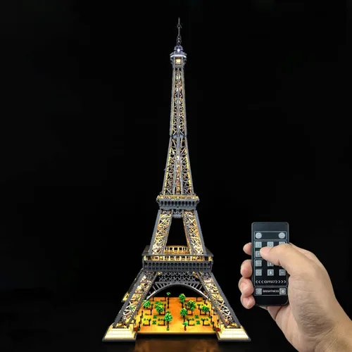 Vista 7 de T-Club Kit de luz LED para (10307 Eiffel-Tower), kit de iluminación compatible con Lego 10307