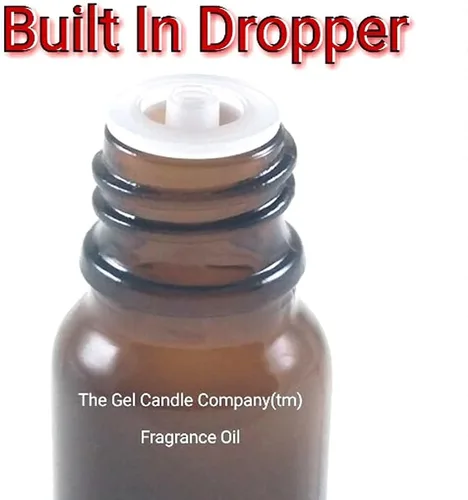 Vista 2 de White Tea And Ginger Fragrance Oil in Amber Glass with Built in Dropper Diffusers and Burners 10 ML/.33 OZ.