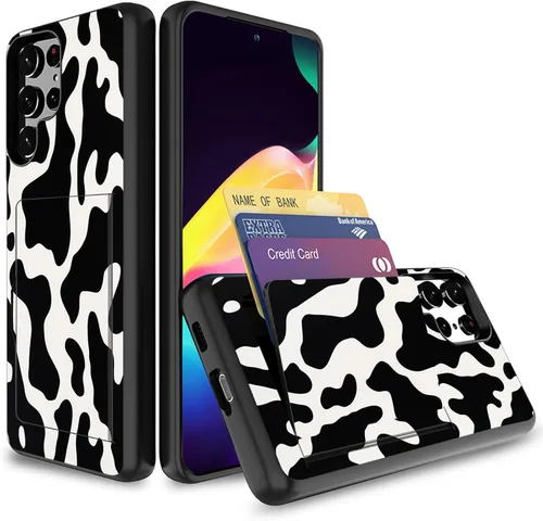 Vista 9 de Funda para Galaxy S23, doble capa suave y dura, con bolsillo, tarjeta, identificación, funda protectora para Samsung Galaxy S23 5G de 6.1 pulgadas