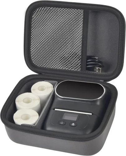 Funda compatible con etiquetadora Phomemo M110 - Bolsa de transporte y almacenamiento portátil para mini etiquetadora térmica Bluetooth, etiquetas