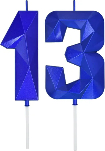 Vista 61 de DERVENTA Velas de cumpleaños con números grandes, color morado, 3.7 pulgadas, decoración para tartas de fiesta, 1 pieza (número 4 morado)